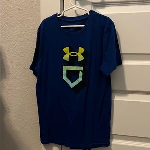 Under Armour Navy Tee with Bold Logo